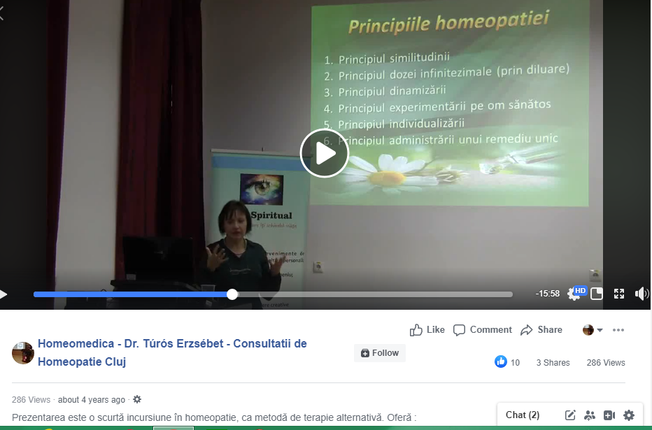 Obiectivele trat. homeopat